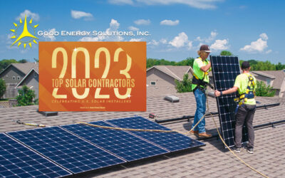 Good Energy Solutions Named a Top Solar Contractor for 2023